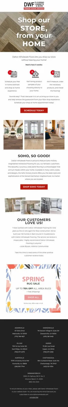 Newsletters | Dalton Wholesale Floors